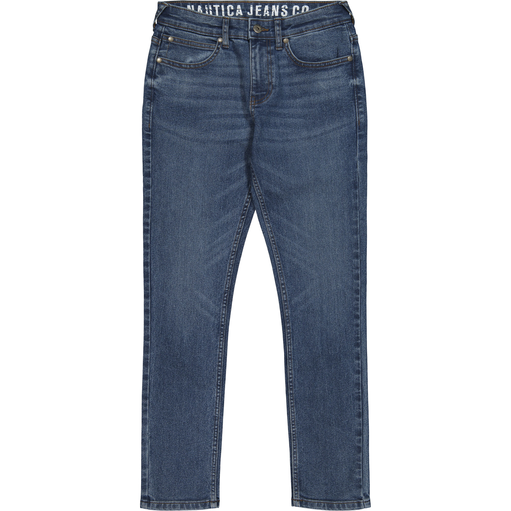 LITTLE BOYS' SKINNY-FIT DISTRESSED JEANS (4-7),Horizon Blue,large