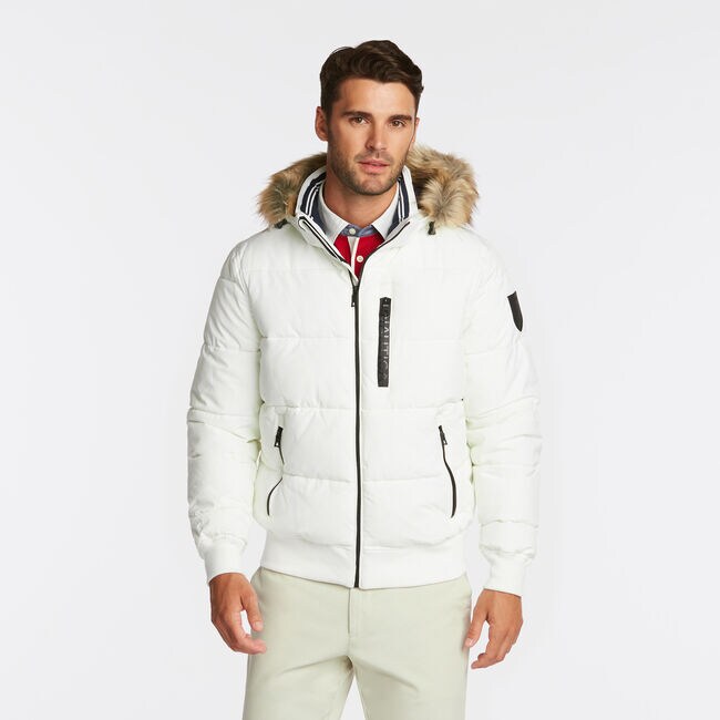 Stretch Bomber With Removable Hood Nautica