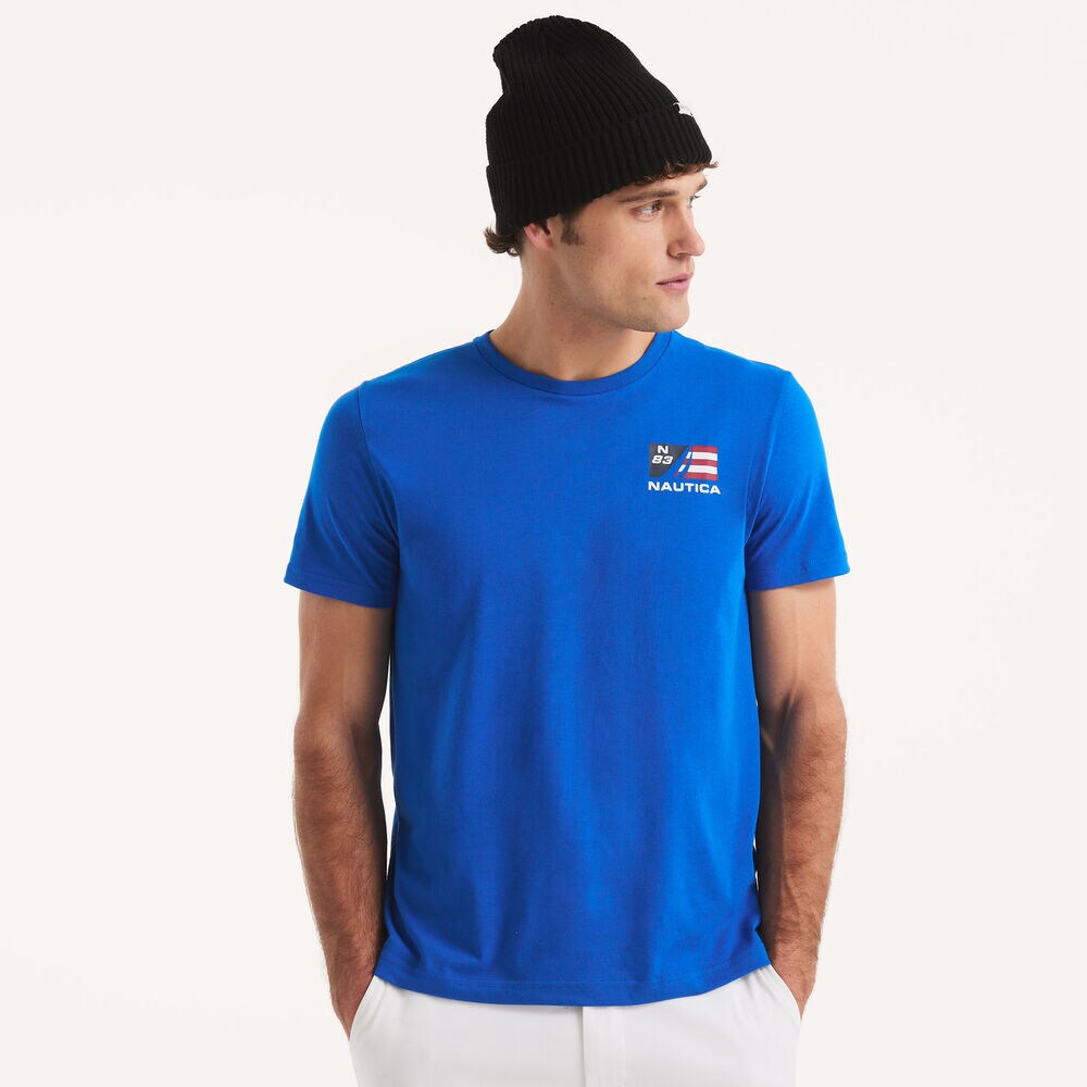 Sailing Team Graphic T-Shirt,True Navy,large