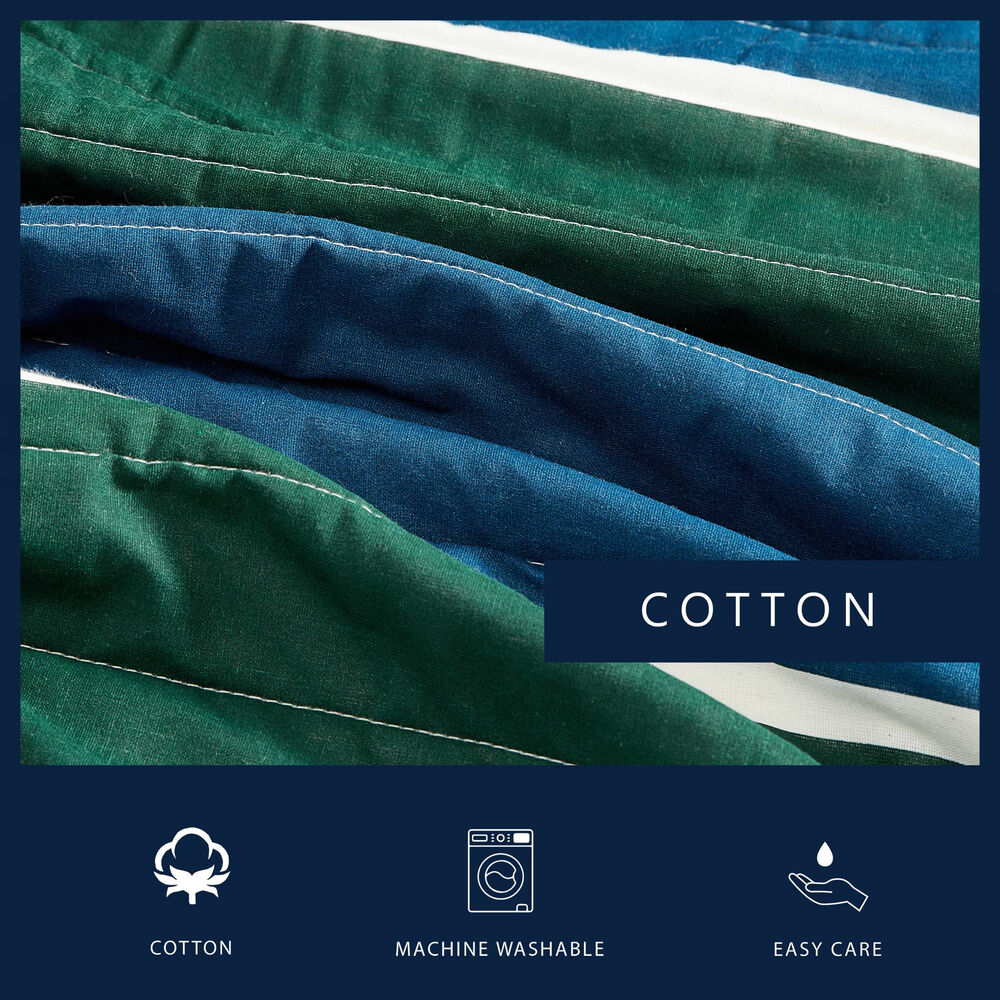 Knots Cove Navy Full/Queen Reversible Quilt & Sham Set,Bali Bliss,large