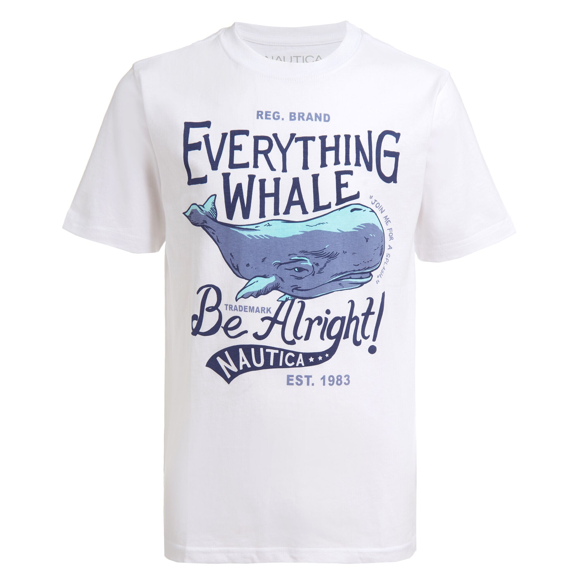 LITTLE BOYS' WHALE GRAPHIC T-SHIRT (4-7),Antique White Wash,large
