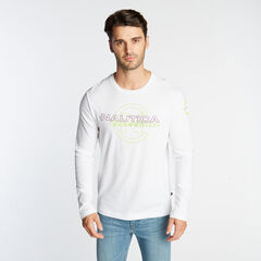 NAUTICA COMPETITION LONG-SLEEVE T-SHIRT,Bright White,large