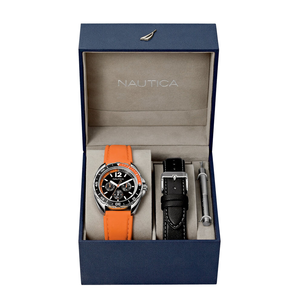 Sport Ring Watch Box Set - Orange,Multi,large