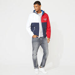 LIGHTWEIGHT COLORBLOCK JACKET,Navy,large