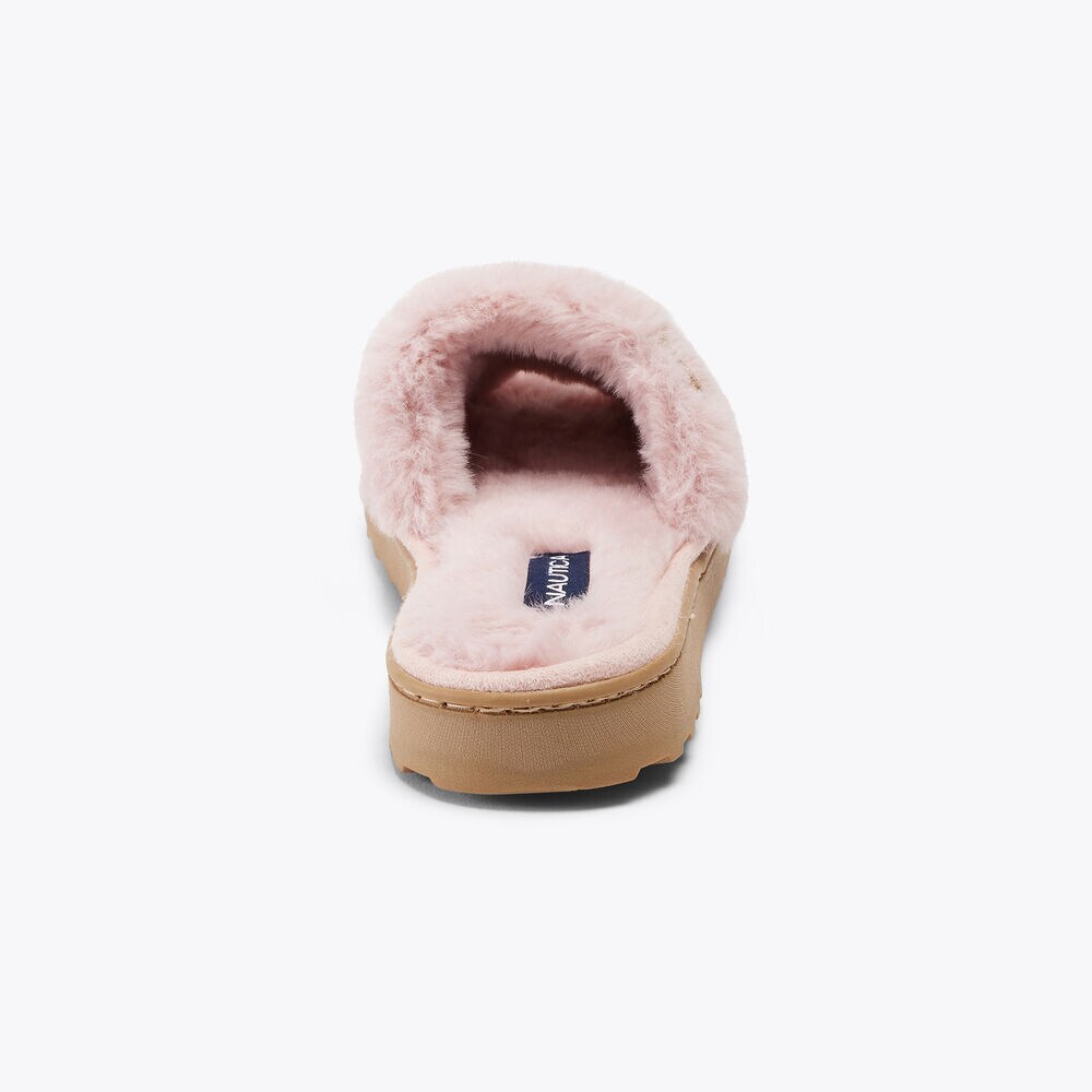 FAUX-FUR SLIDE SANDAL,Shadow Purple,large
