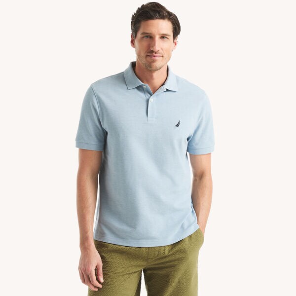 Classic Fit Heather Deck Polo