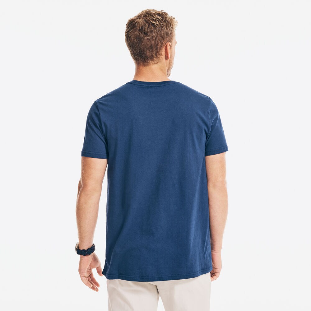 Short Sleeve California Anchor Tee,Blue Depths,large