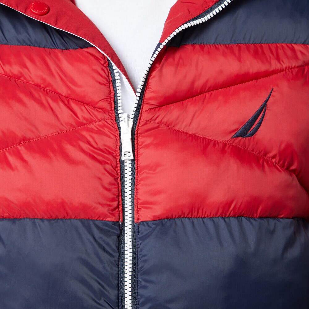 REVERSIBLE TEMPASPHERE COLORBLOCK JACKET,Nautica Red,large