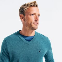 NAVTECH V-NECK SWEATER,Angel Blue,large