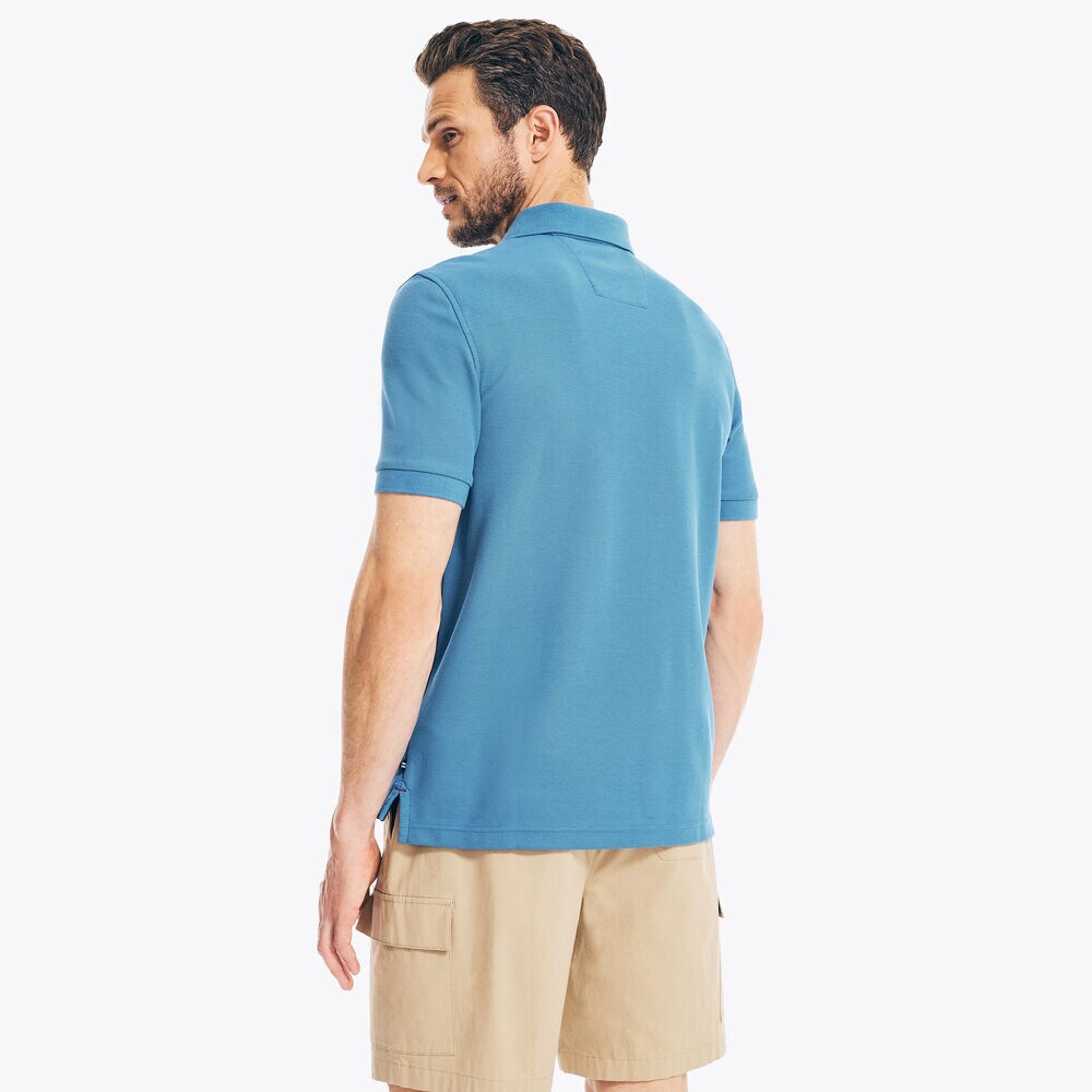 SUSTAINABLY CRAFTED CLASSIC FIT PERFORMANCE DECK POLO,Nite Sea Heather,large