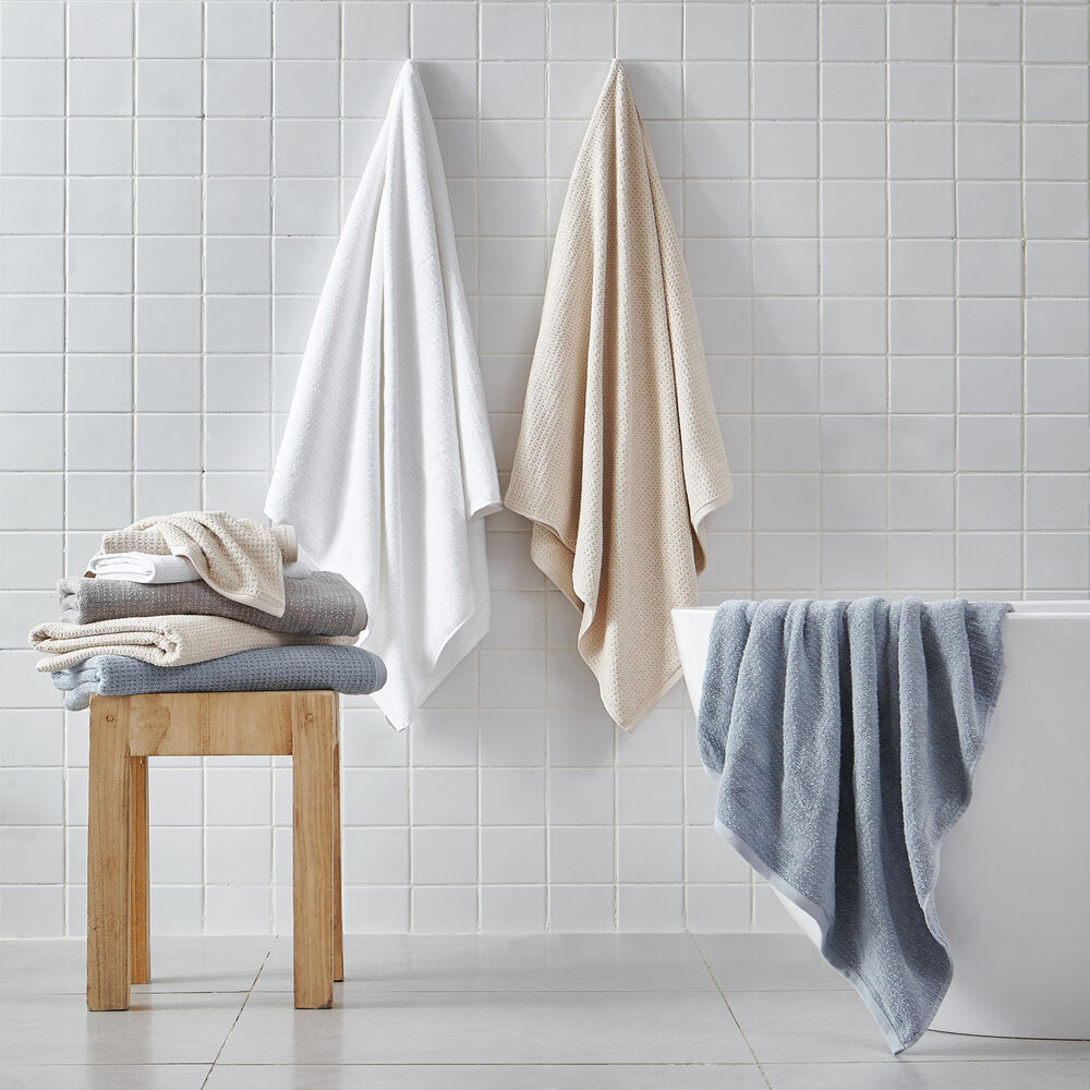OASIS SOLID TOWEL SET, 8-PC,Antique White Wash,large