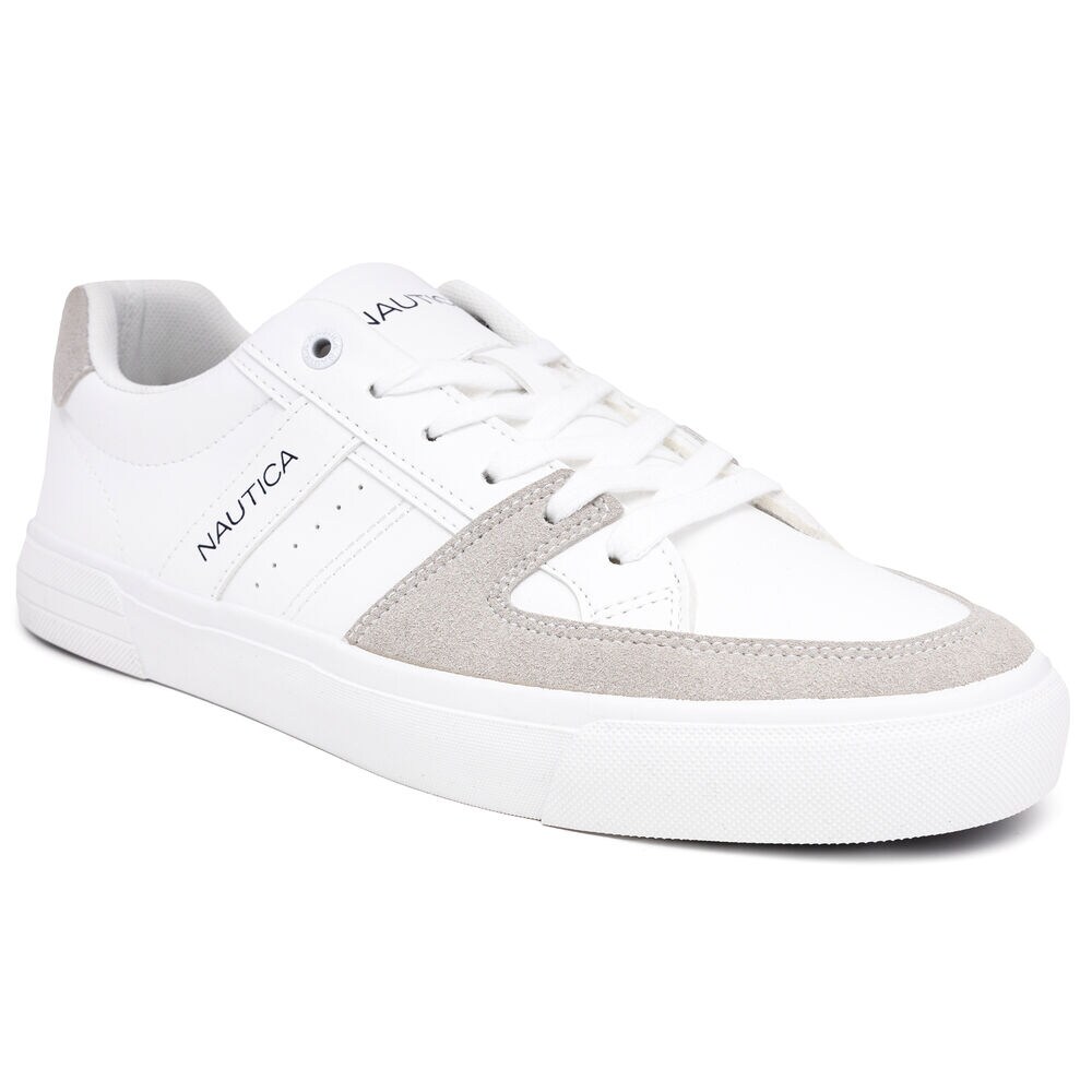 Logo Lace-Up Sneaker,Bright White,large