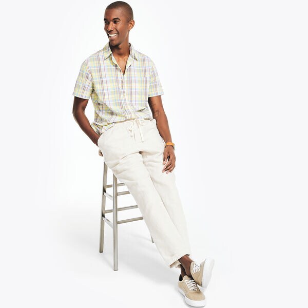 Madras Plaid Short-Sleeve Shirt