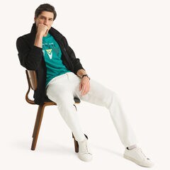 Flag Graphic T-Shirt,Schooner Green,large