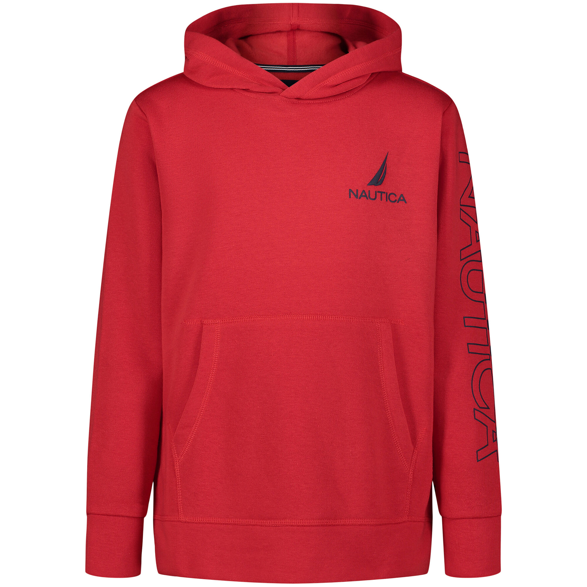 Little Boys' Puff Logo Hoodie (4-7),Melonberry,large