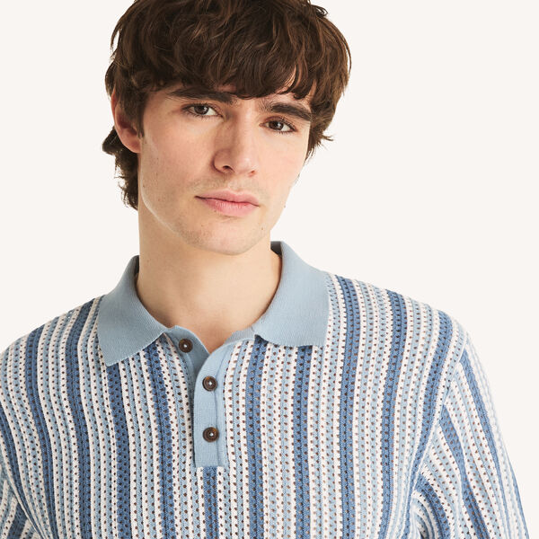Striped Sweater Polo