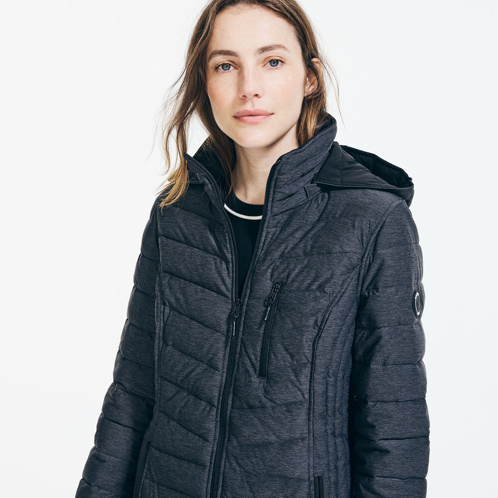 LIGHTWEIGHT QUILTED STRETCH COAT,Shipside Grey Heather,large