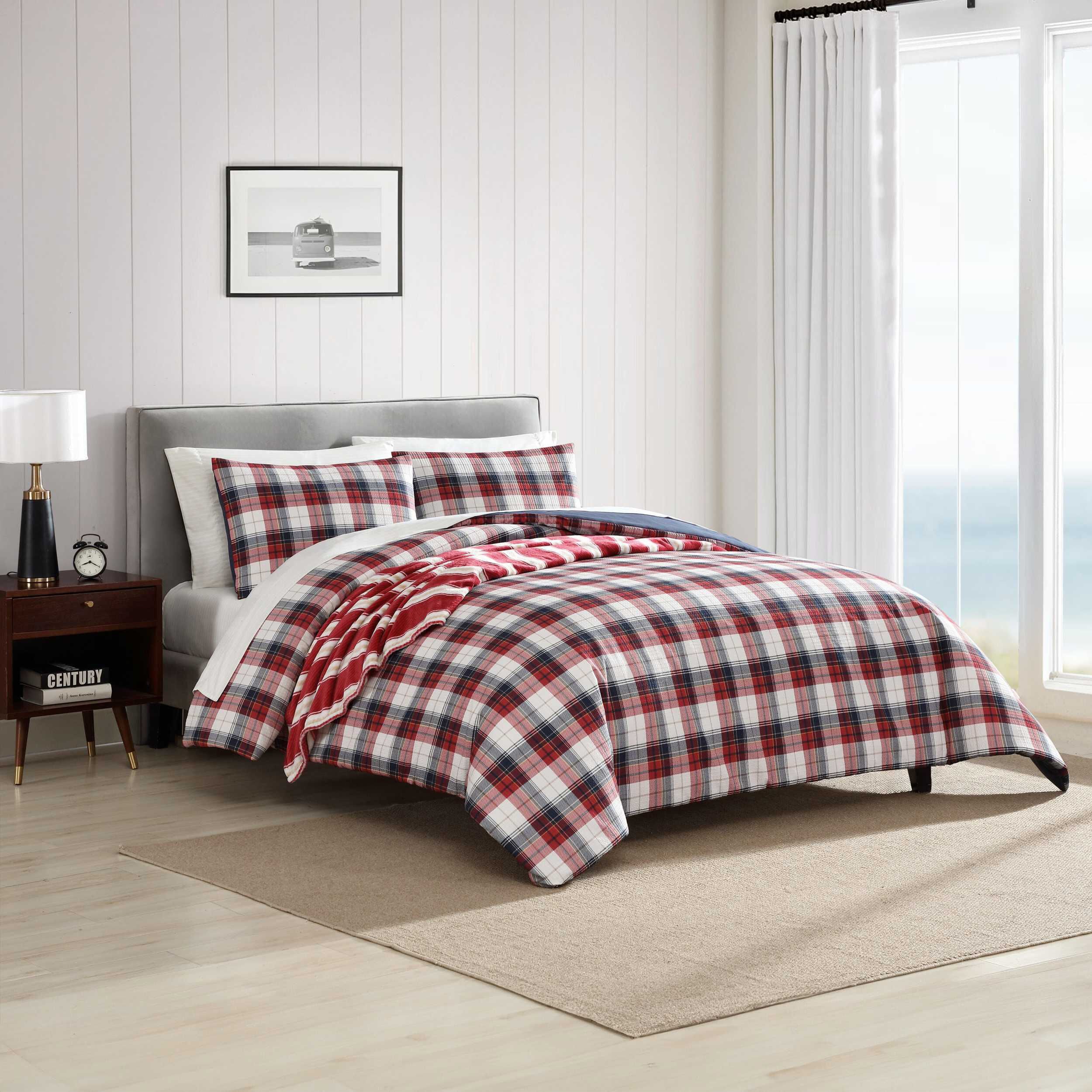 Rosedale Red Queen Bed Set Bonus | Nautica