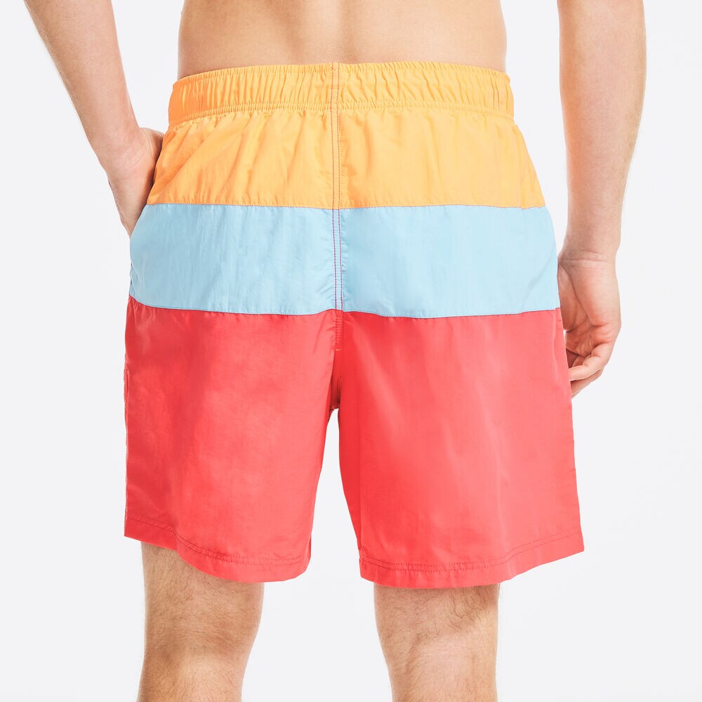 8" COLORBLOCK QUICK-DRY SWIM,Orange,large