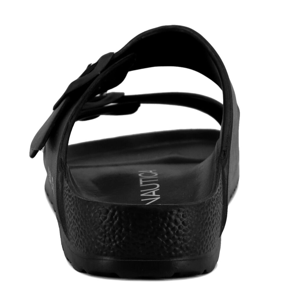 BUCKLE SLIDE SANDAL,Black,large
