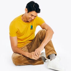 Sustainably Crafted Nautica 1983 Graphic T-Shirt,Spruce,large