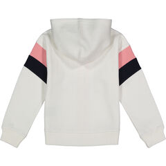 TODDLER GIRLS' COLORBLOCK FLEECE HOODIE (2T-4T),White,large