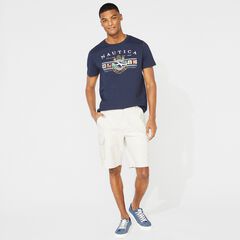 10” NAVIGATOR CARGO SHORT,Nautica Stone,large