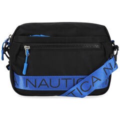 NYLON LOGO CROSSBODY BAG,Black,large