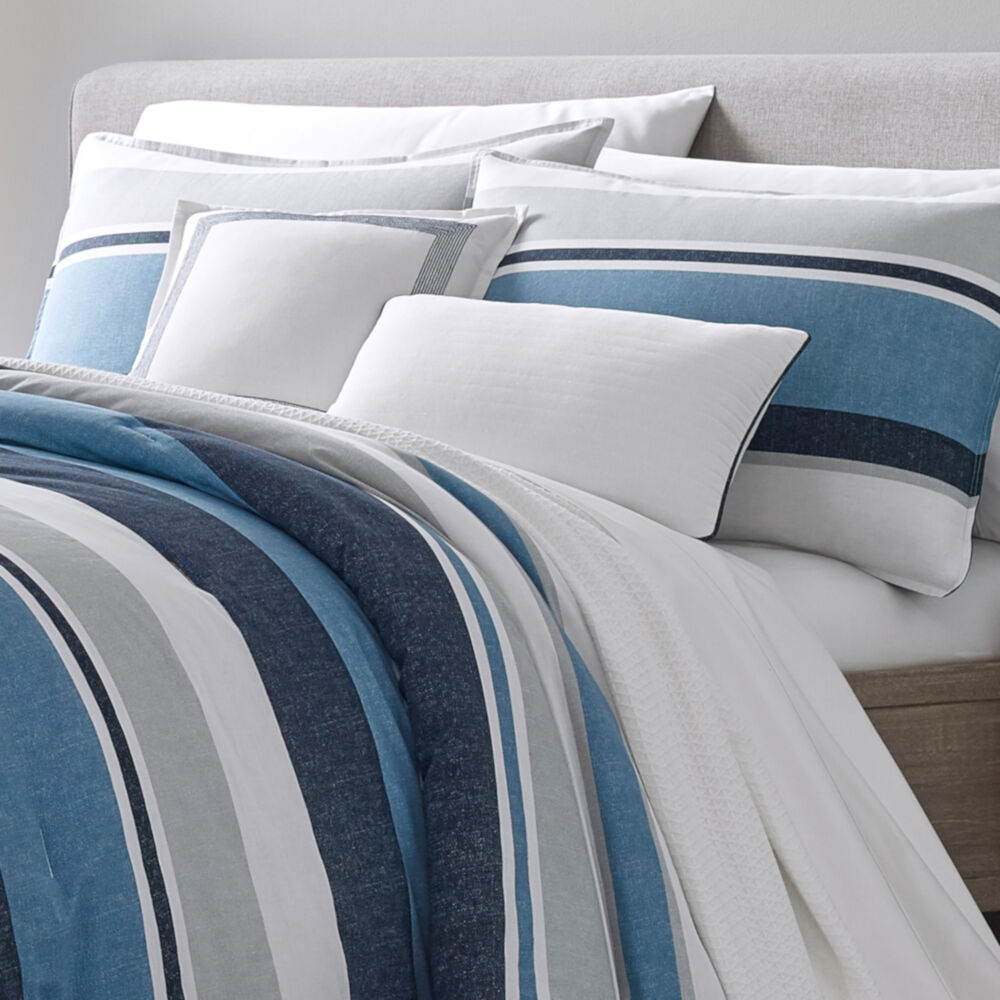 WESTPORT NAVY KING COMFORTER-SHAM BONUS SET,Multi,large