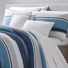 WESTPORT NAVY KING COMFORTER-SHAM BONUS SET,Multi,large