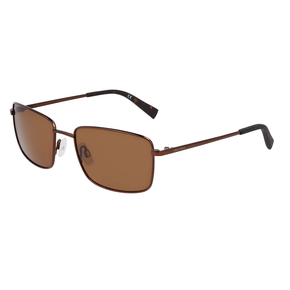 Rectangle Sunglasses,Dark Brown,large