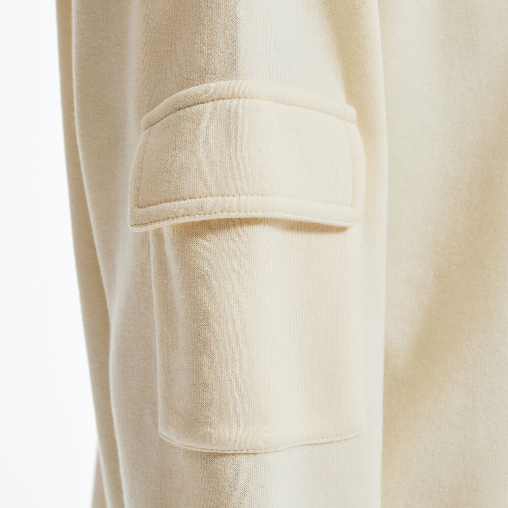 SUSTAINABLY CRAFTED CARGO CREWNECK SWEATSHIRT,Jute,large