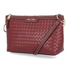 Woven Crossbody Bag,Rockaway Red,large