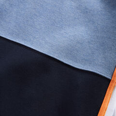 COLORBLOCK SPLIT NECK SWEATSHIRT,Bright White,large