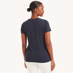 Sailing Glitter Heart Graphic T-Shirt,Stellar Blue Heather,large