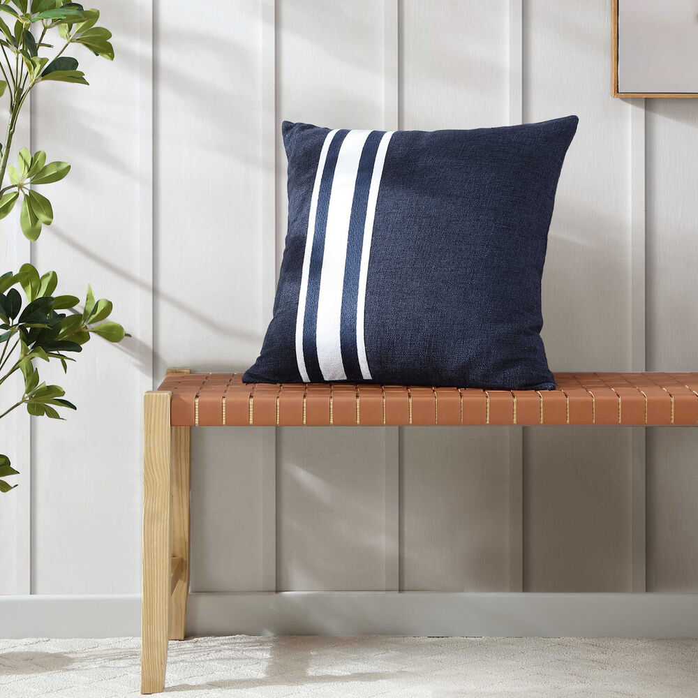 Sailor Harbor Navy Decorative Pillow,Bali Bliss,large