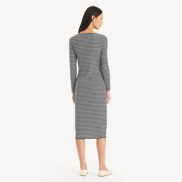 Long Sleeve Side Slit Dress