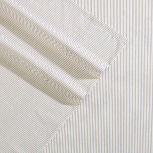 Penny Pinstripe Brown Queen Sheet Set