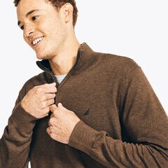 Navtech Quarter-Zip Sweater,Espresso,large