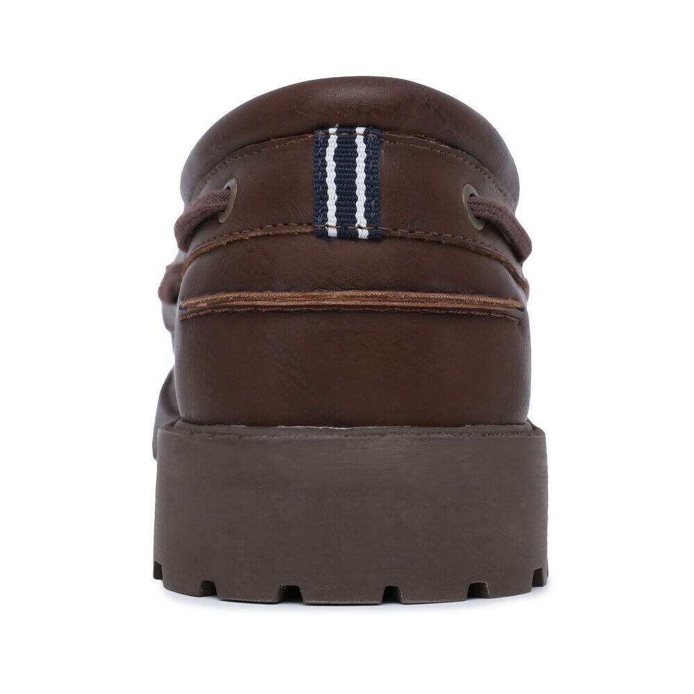 Lace-Up Boat Shoe,Brown Stone,large