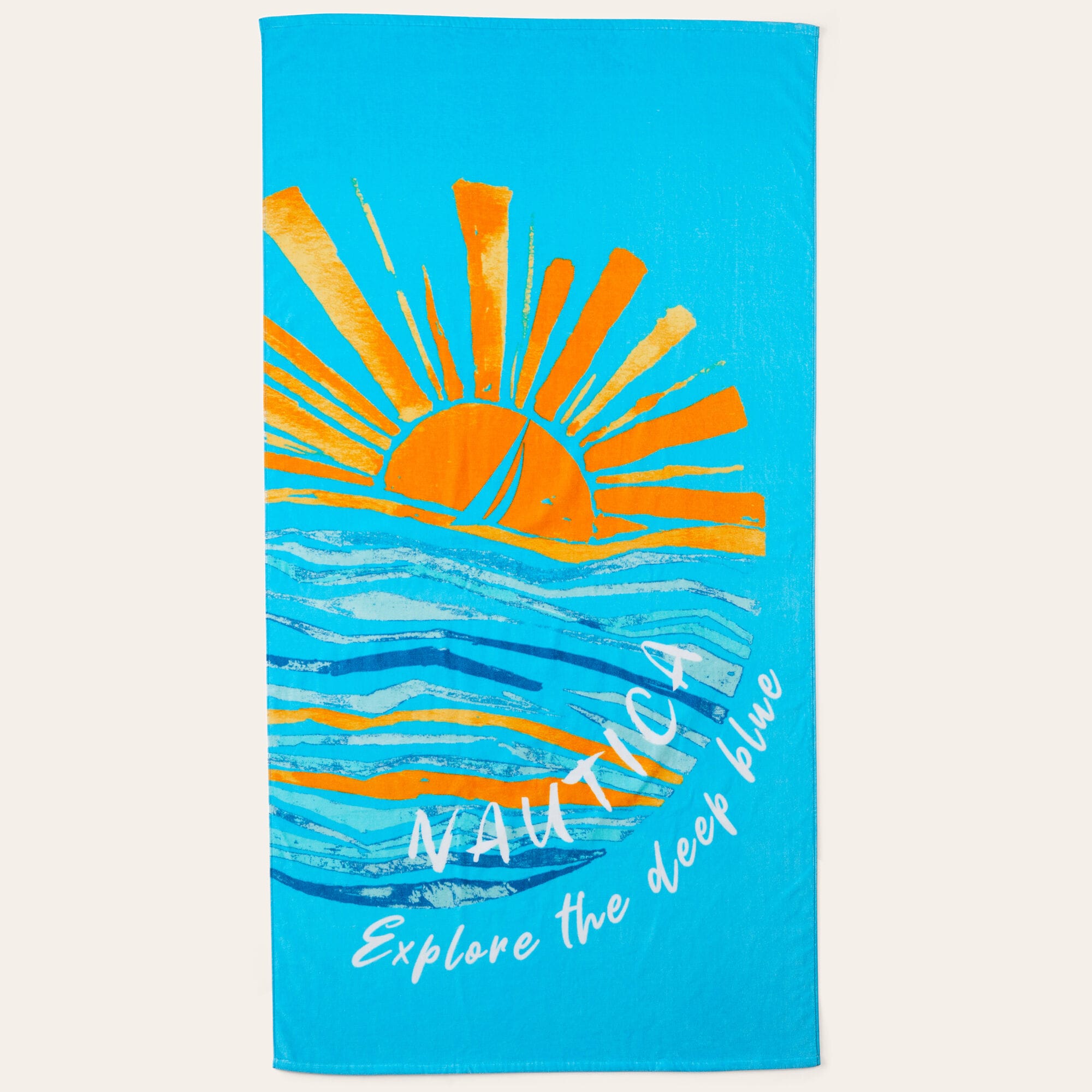 Sunrise Print Beach Towel,Star Sapphire,large
