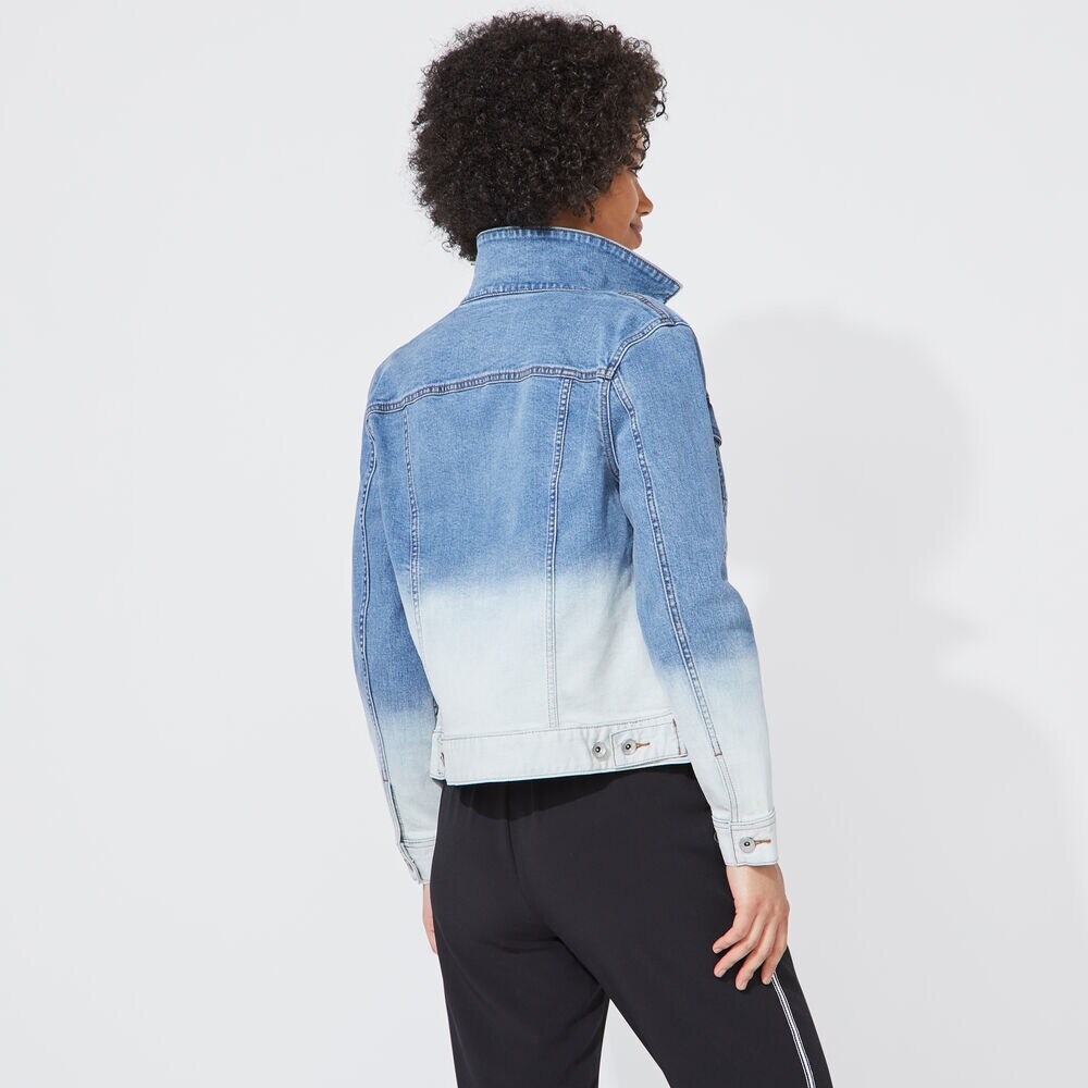NAUTICA JEANS CO. DIP DYE DENIM JACKET,Ocean Blue,large
