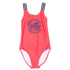 Little Girls' Beach Bound One-Piece Swimsuit (4-6X),Pomegranate,large