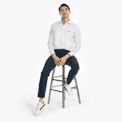 DOT PRINT OXFORD SHIRT,Bright White,large