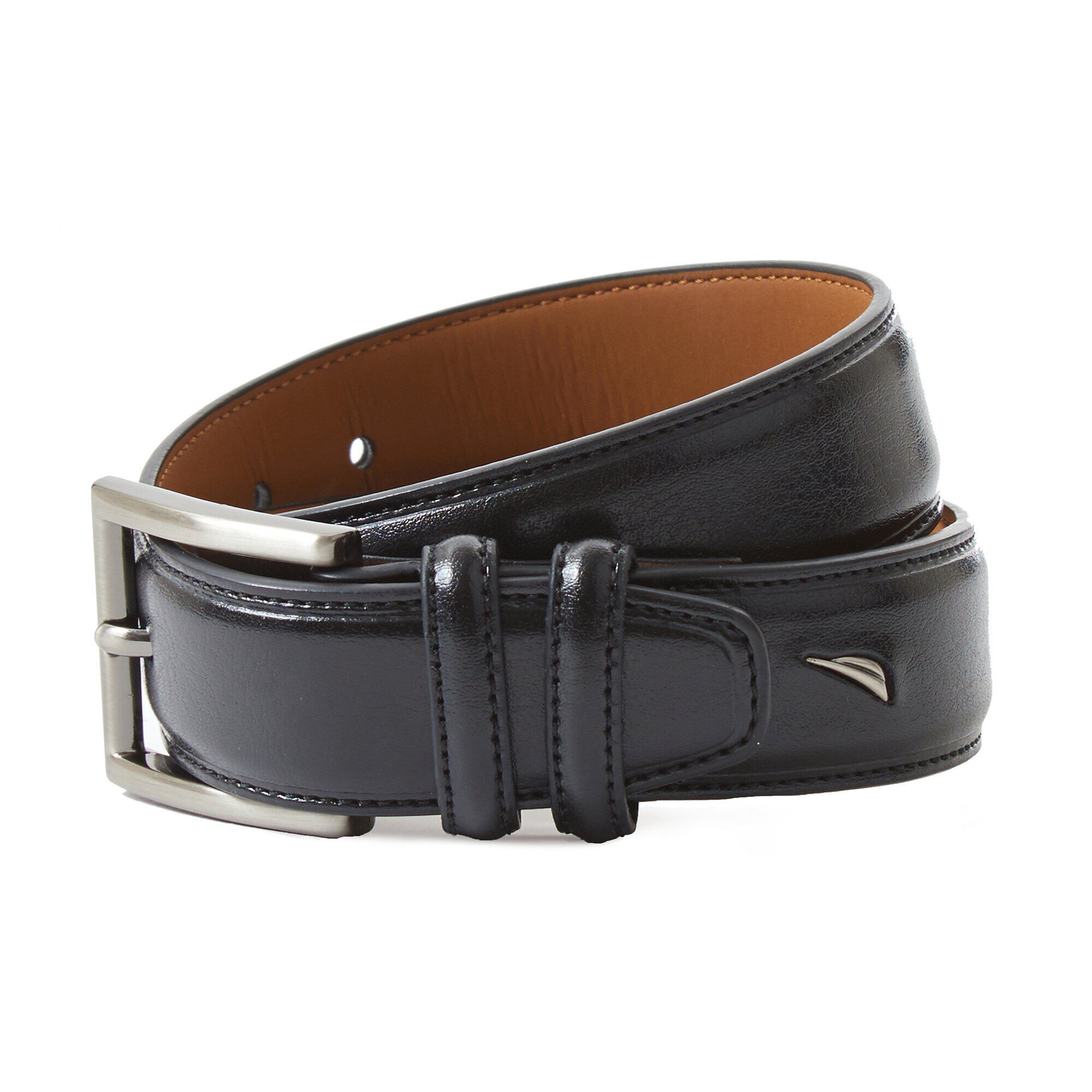 Boys' Dress Belt (8-16),Black,large