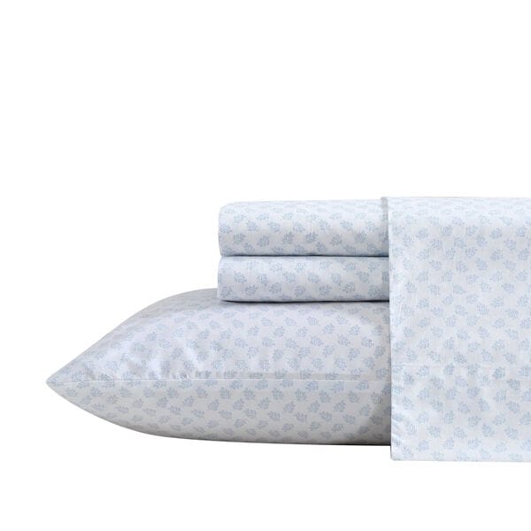 Breezy Bloom Blue Queen Sheet Set