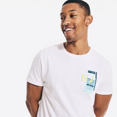 NAUTICA SAILING GRAPHIC T-SHIRT,Bright White,large