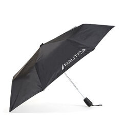 Black Compact Umbrella with UPF 50,True Black,large
