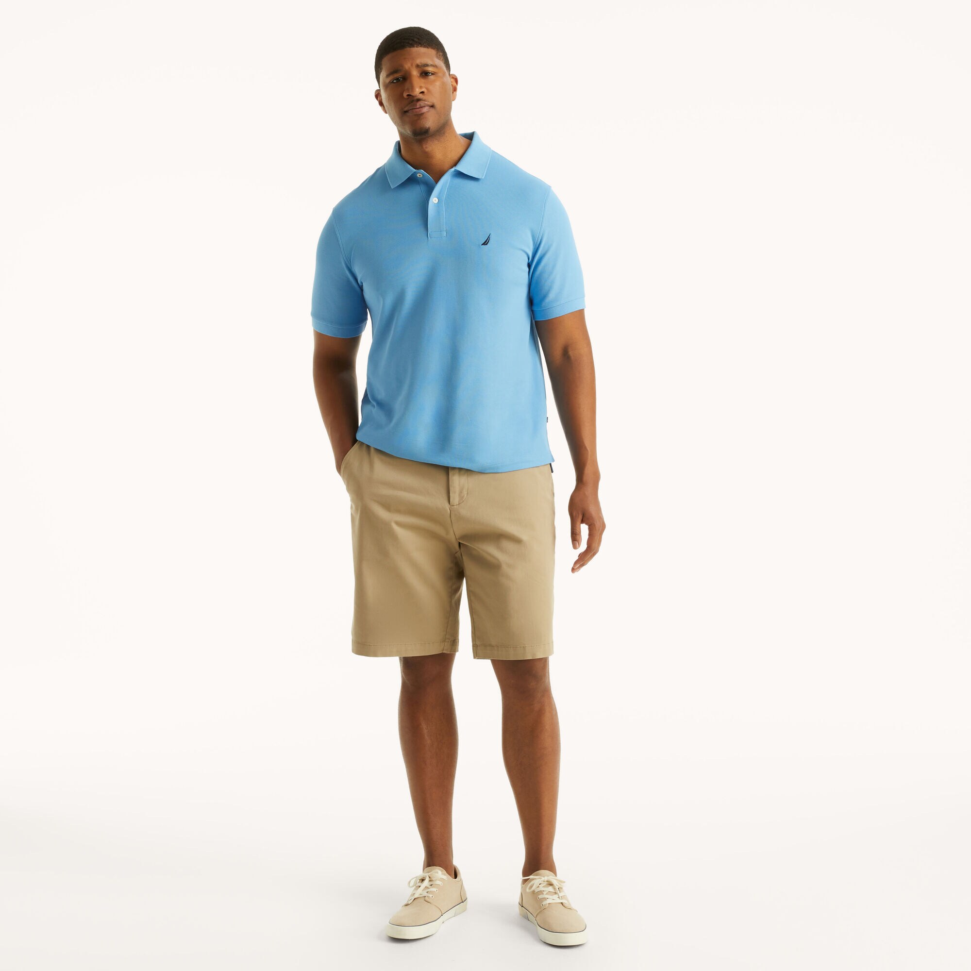 Big & Tall Stretch Deck Short,True Khaki,large