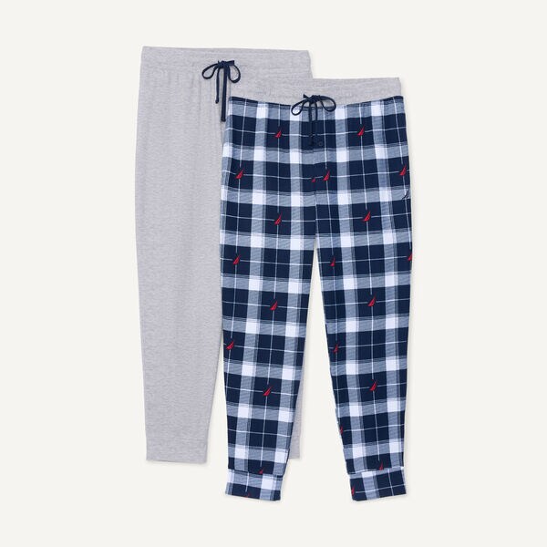 Printed Waffle-Knit Jogger Sleep Pant - 2 Pack